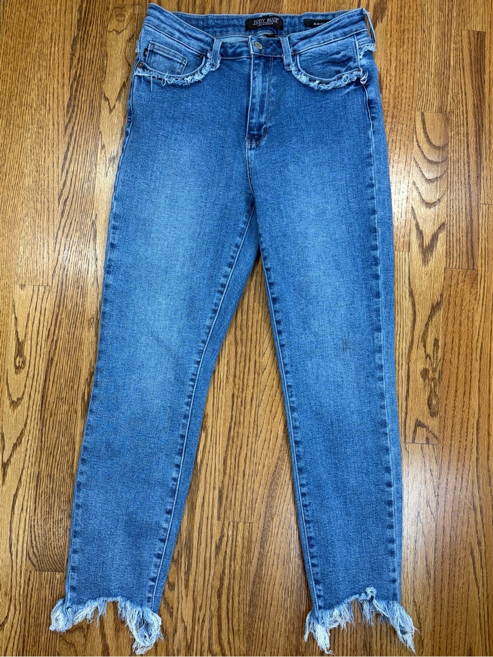 Judy Blue Maryville High Rise Fray Detail Slim Fit (7/28)